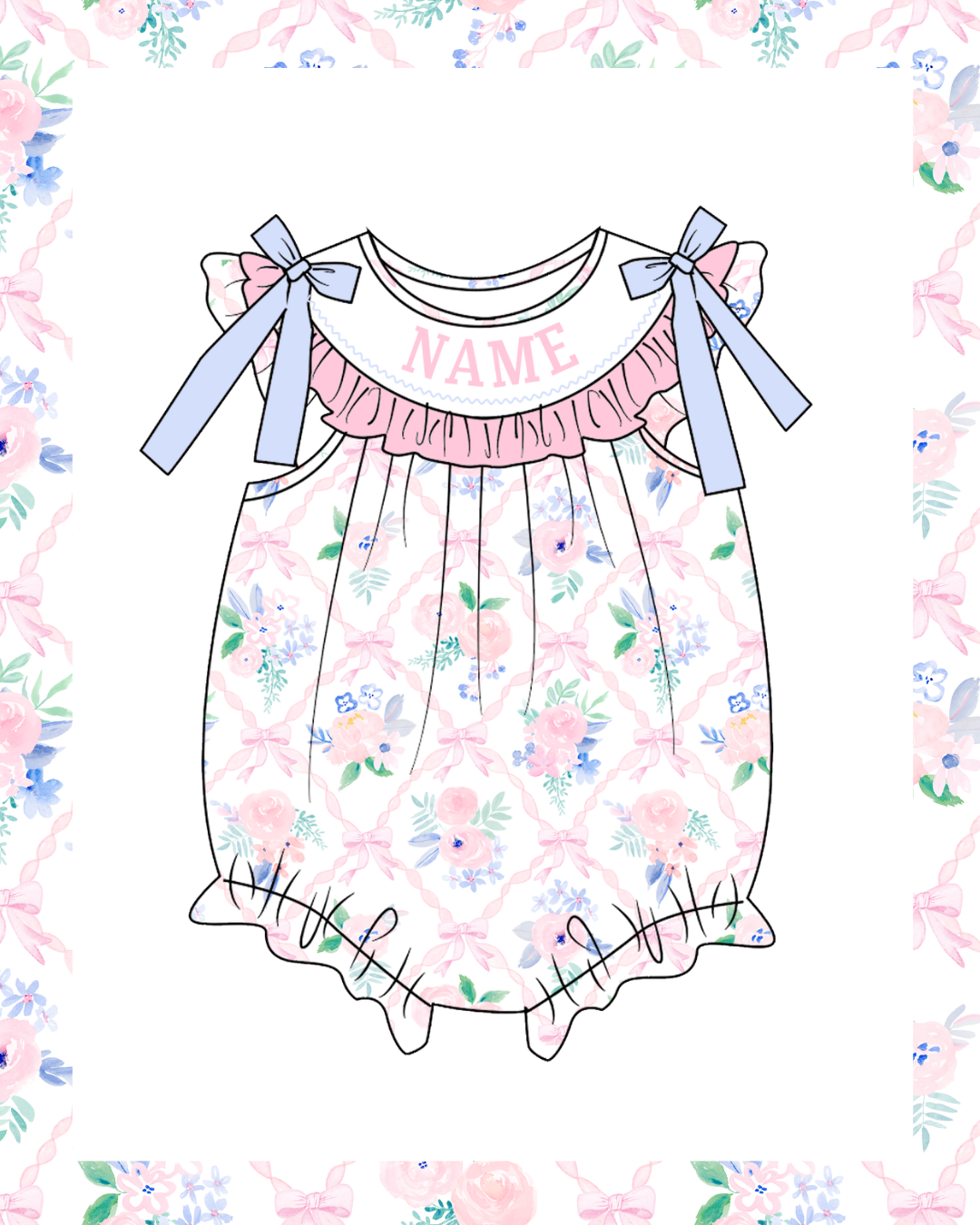 Preorder - Grandmillennial Floral Bubble - Ships late Jan/early Feb