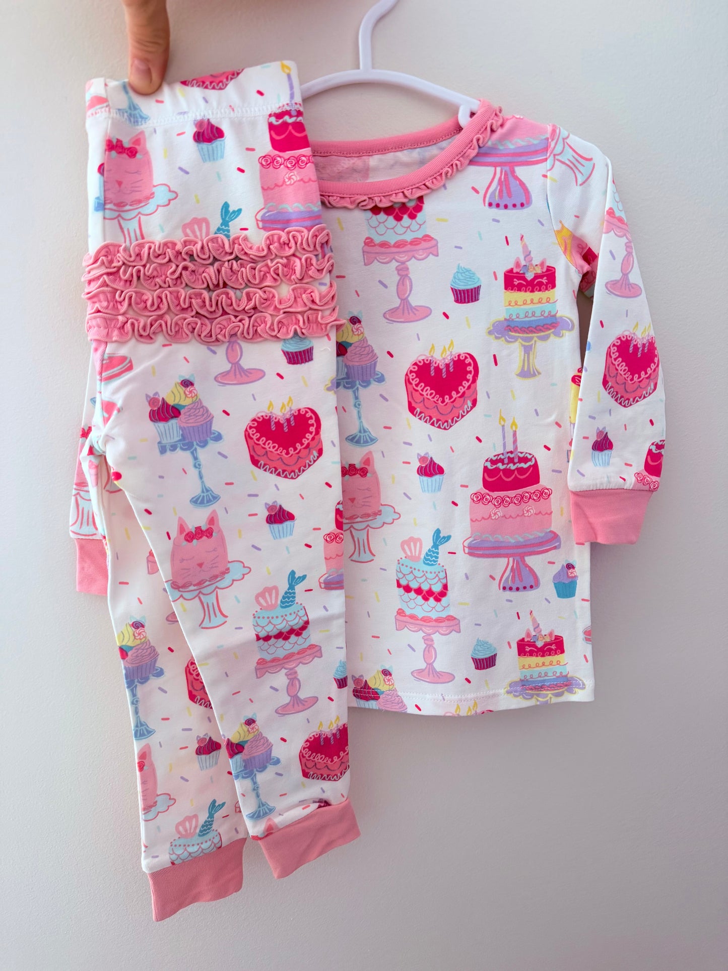 Ruffle Butt Birthday cake pajamas