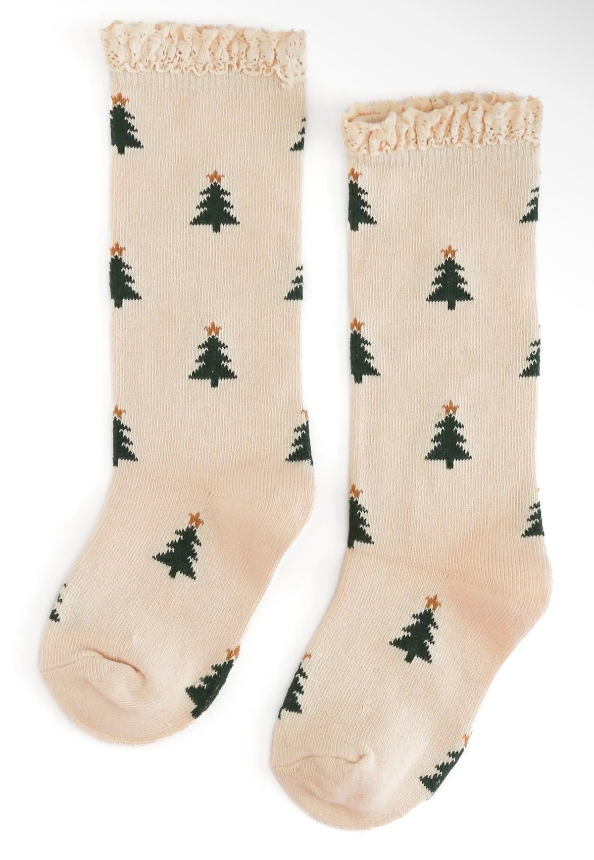 Tree Farm Lace Knee High Socks