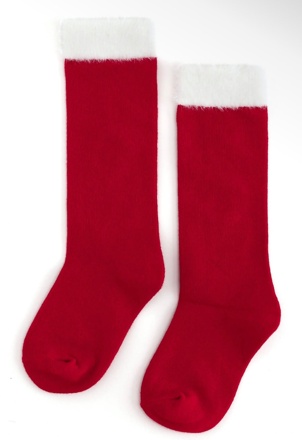Fluffy Santa Baby Knee High socks