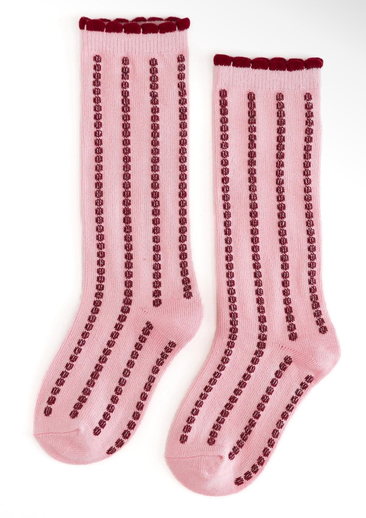 Gumdrop stripe quartz/crimson