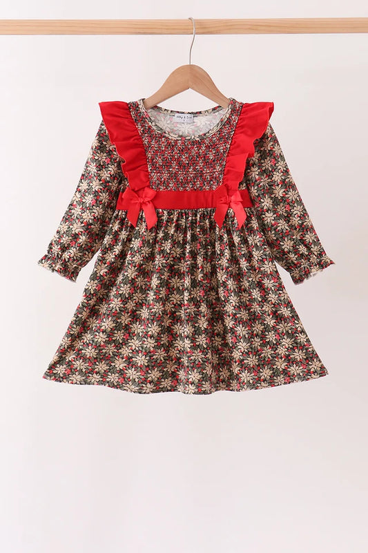 Red Floral Dress