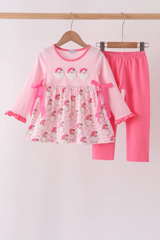 Preorder Pink Santa Pant Set