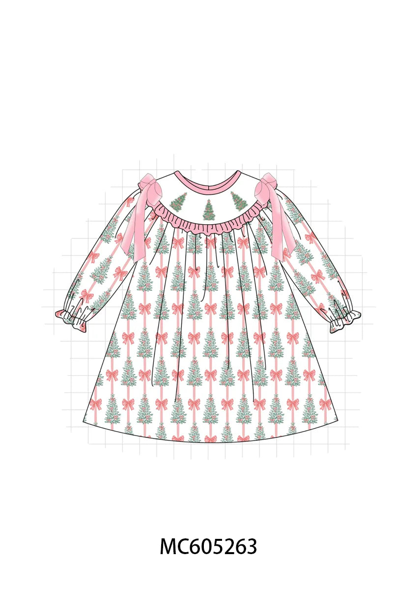 Pink Christmas Tree Dress