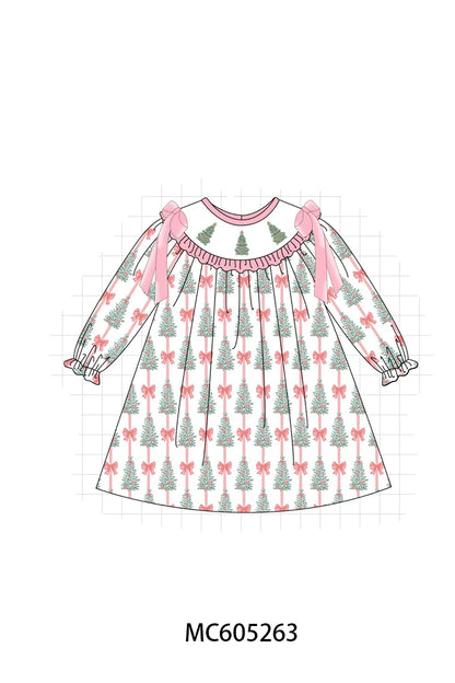 Pink Christmas Tree Dress