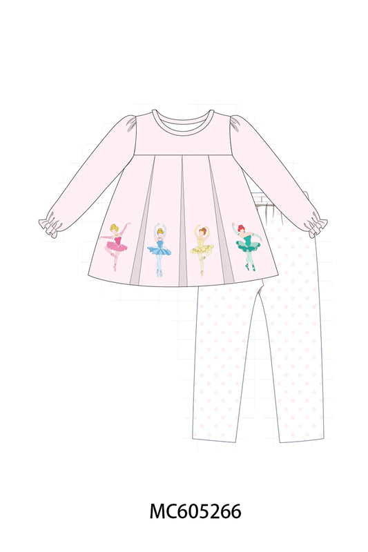 Pink Ballet Pant Set
