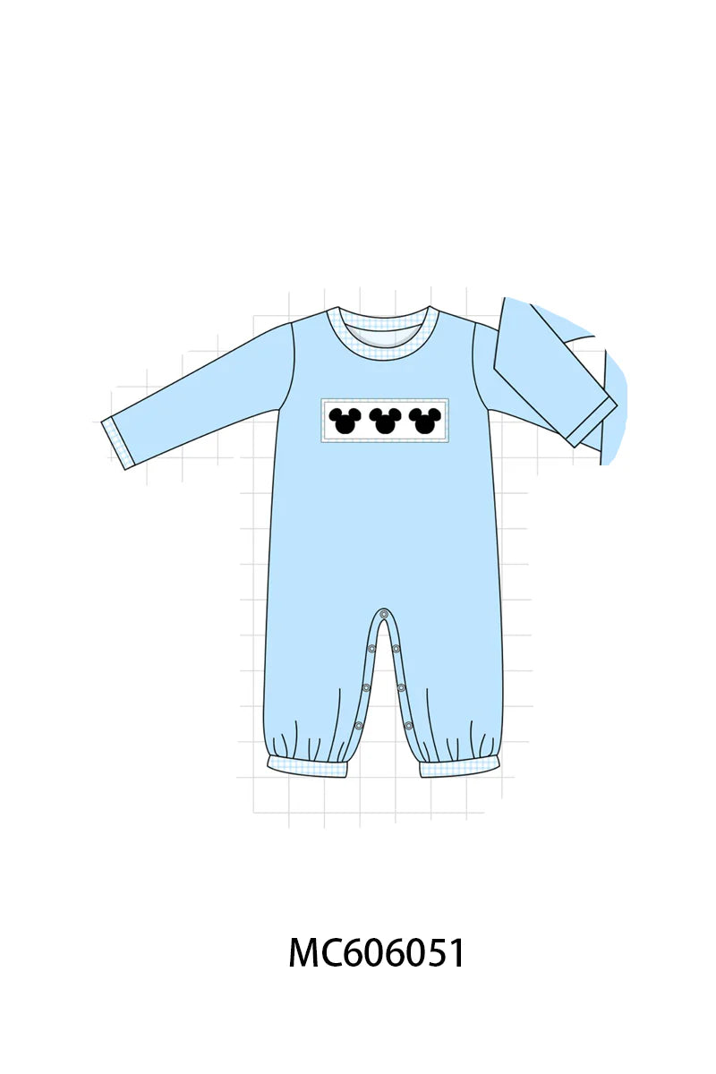 Blue Pant Romper - Ships December