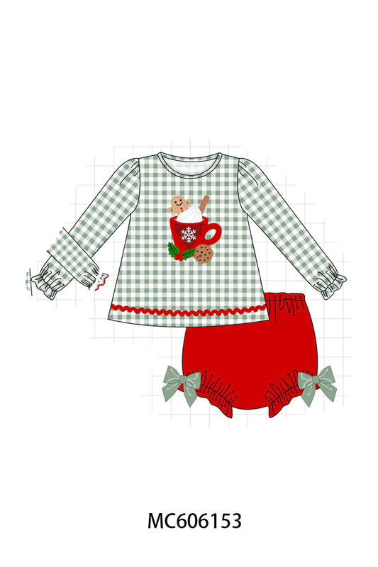 Hot Coco Gingerbread Diaper Set - Ships December