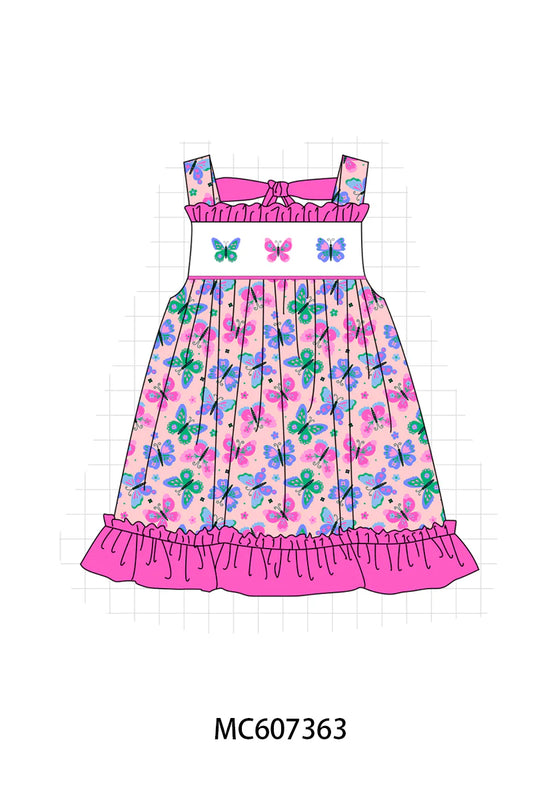 Preorder - Butterfly Ruffle Dress / Ships late Jan