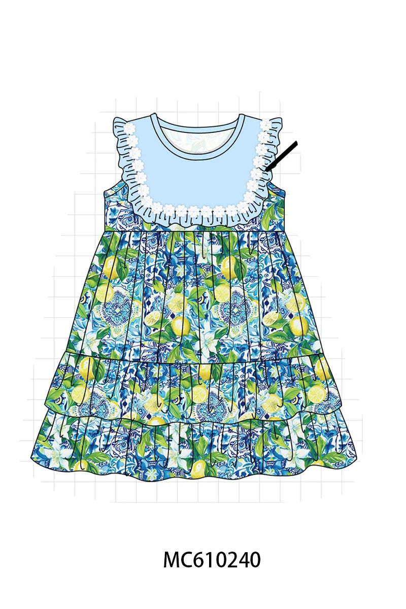 Preorder - Lemon Floral Dress / Ships April