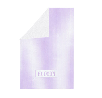 Preorder - Hand Smocked Seersucker - Towel WITHOUT RUFFLES (Ships from CT to customers early March)