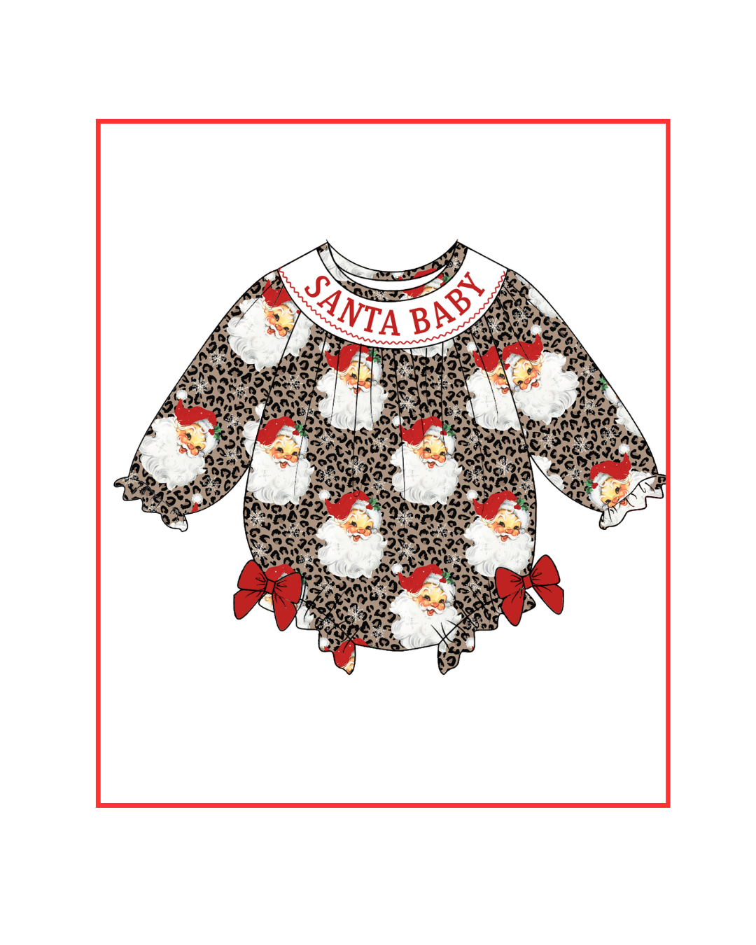 $20 Customer Appreciation Preorder / Leopard SANTA BABY Bubble - Ships late October