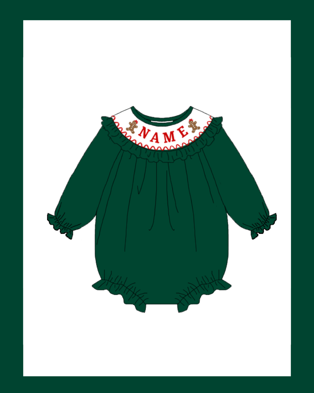 Preorder / Green Gingerbread Bubble - Ships late November