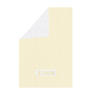 Preorder - Hand Smocked Seersucker - Towel WITHOUT RUFFLES (Ships from CT to customers early March)