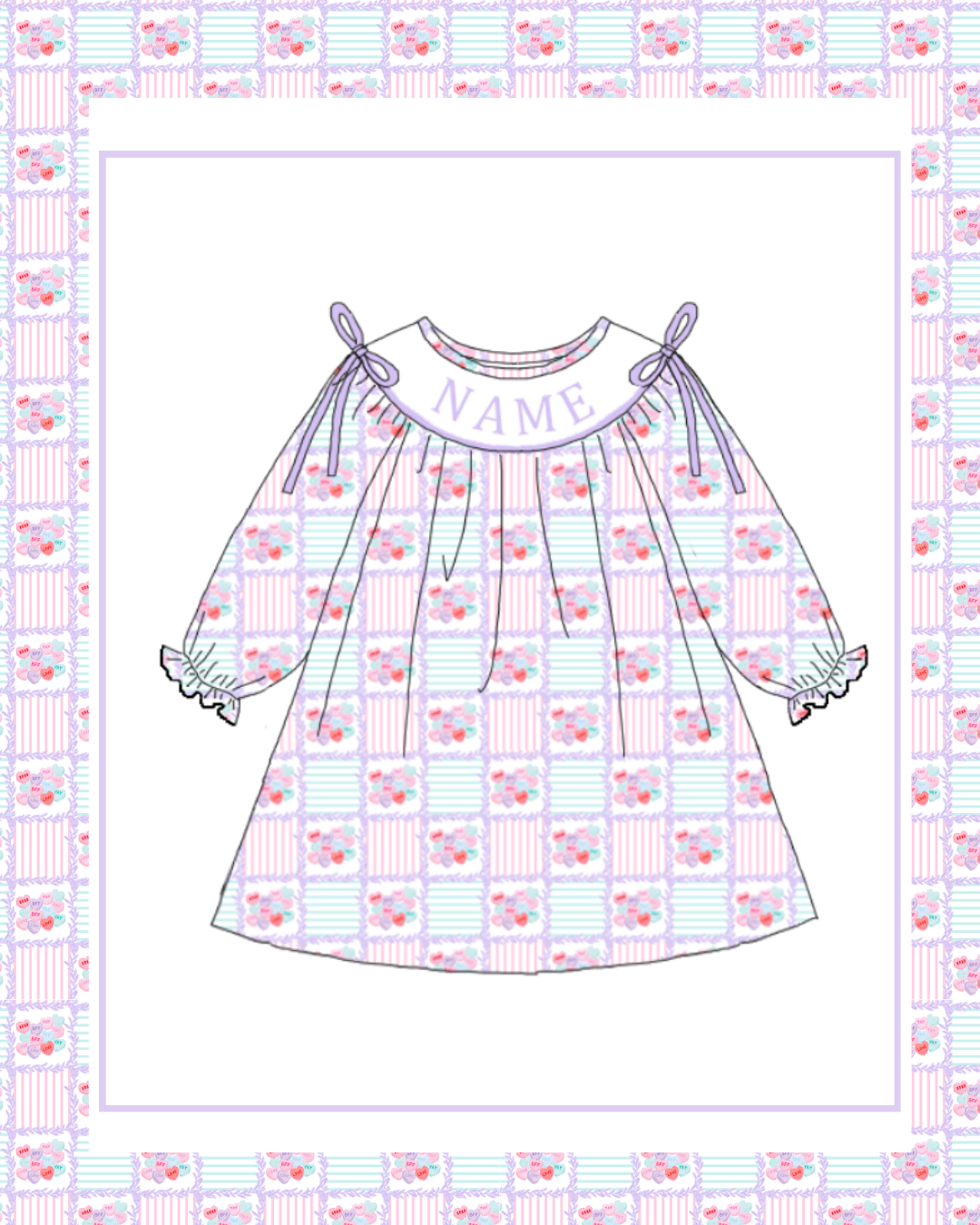 Preorder / Valentine Patchwork Dress - Ships late November