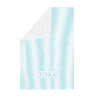 Preorder - Hand Smocked Seersucker - Towel WITHOUT RUFFLES (Ships from CT to customers early March)