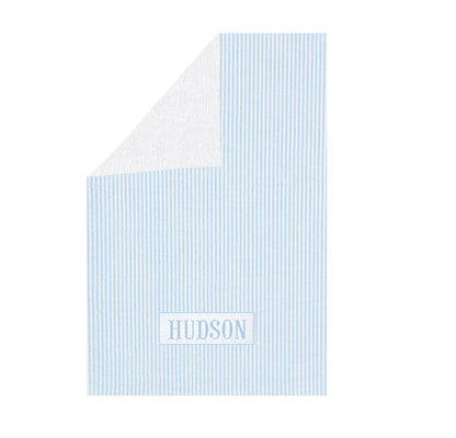 Preorder - Hand Smocked Seersucker - Towel WITHOUT RUFFLES (Ships from CT to customers early March)