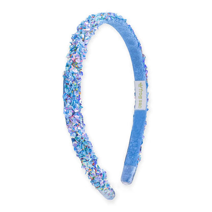 Thin Sequin Headband - Non Slip Hair Accessories For Kids BLUE