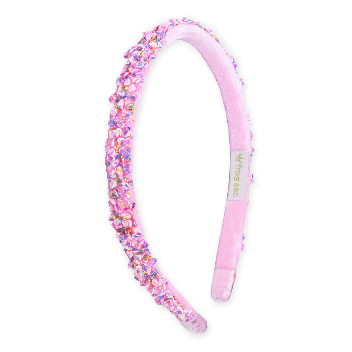 Thin Sequin Headband - Non Slip Hair Accessories For Kids PINK